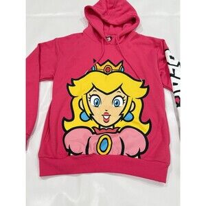 Universal Studios Super Nintendo World Princess Peach Jacket Hoodie Sz Small